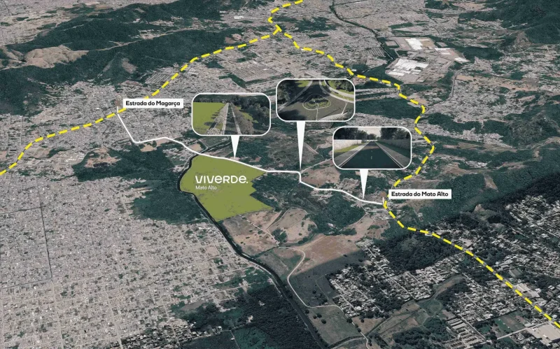 Mapa do projeto de expansão