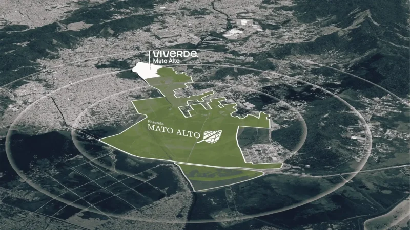 Mapa do projeto de expansão